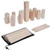 Ordellia Kubb - Set da gioco in legno di pino, 21 pezzi, borsa per il trasporto in rete, per giardino, campeggio, picnic, terrazza e spiaggia, gioco di lancio per famiglia, adulti e bambini dai 3 anni