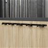Ordellia Supporto per briglia per 5 bricce, nero, in ferro verniciato a polvere, 98,5 x 6,5 x 4 cm, supporto per sella, brida, briglia, cavezza e forniture per cavalli per stalla, camera sella, garage
