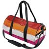 GuoChe Borsone sportivo rotondo leggero con tasca interna borsa da palestra per uomo donna borsone per viaggi sport tramonto Lesbian Pride Flag Lgbt Les