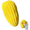 HEIBTENY Palla antistress per alleviare l'ansia, con suono croccante, giocattolo da spremere in PET per esercizi di mano e terapia delle dita, 11 cm, giallo