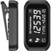 Risveglio Pedometro 3D con display LCD e ricaricabile, contatore a tre passi, per camminare e fitness, con clip o da tasca, colore: nero