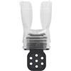 CAZSTYK Bocchino flessibile regolabile per snorkeling in morbido silicone per immersioni subacquee e nuoto, valvole per morsi di snorkeling