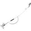 Tufgo Indicatore di abboccata in acciaio inox per pesca alla carpa, con clip sensibile e anello a LED, accessorio per asta da 35 cm