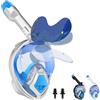 Luziyun Maschera da Immersione Maschera Sub Maschera da Snorkeling Pieghevole, Maschera a Pieno Facciale, Antiappannamento e Design Pieghevole per Adulti Bambini (XL)