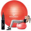 #DoYourFitness Palla da ginnastica con pompa per il gonfiaggio inclusa / 85 cm/Palla robusta per sedersi/Ufficio, Fitness - Colori vivaci