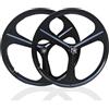 DHNCBGFZ Ruote Mountain Bike In Magnesio Da 26 E 27,5 29 Cerchio A 3 Raggi Ruote Anteriori E Posteriori Da 100x135 Mm Freni A Disco Da 6-9 Velocità(Schwarz,27.5)