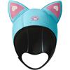 Generic Cappuccio subacqueo con orecchie di gatto, cappello da sub con orecchie di gatto da 3 mm in neoprene per donne e bambini, cappello da immersione per snorkeling durevole, portatile, leggero, compatto