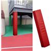 Generic Cuscinetto per canestro da basket quadrato da 1,8 m, avvolgente con chiusura a gancio e anello, barriera di protezione per pali da palestra, garage, cantina