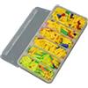 Tufgo Set di fermi galleggianti in gomma e manicotti in silicone, attrezzatura essenziale per pesca al lago e fiume, protezioni in plastica (confezione grande)