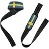 GuoChe Flag of Sweden Polsiere e cinghie di sollevamento 66 cm Power Workout Polsiere Polsiere Palestra per Sollevamento Pesi, Bodybuilding, Forza Allenamento