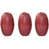 Drawup 20pcs Acqua Profonda Galleggianti Corda Rete Da Pesca Boa Palline PVC 38x24mm Marrone Scuro Set