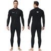 Owntop Muta da Uomo 3/2mm - Muta da Sub Completa con Zip Frontale, Stretch Pro Neoprene Wetsuit Termica Lunghezza Completa per Surf Snorkeling, Uomo Nero L
