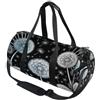 GuoChe Borsone sportivo rotondo leggero con tasca interna borsa da palestra per uomo donna borsone da viaggio sport palla palla dente di leone insetto bella libellula