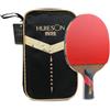 Drawup Racchetta da ping pong singola in fibra di carbonio per allenamento con maggiore elasticità e precisione di tiro per giocatori intermedi e avanzati (manico corto)