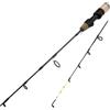 Drawup Canna da pesca invernale da 60 cm, in carbonio, design telescopico, con punte morbide e rigide, per pesca in barca in mare ghiacciato, leggera, 220 g