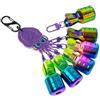 Tufgo Custodia con gancio per esche a polpo compatibile con maschere di calamari 2.5 # 3.0 # 3.5 # 4.0 # con silicone fluorescente e design robusto del bordo in gomma (C)