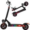 Tysqum Monopattino Elettrico Adulto Pieghevole, Velocità Max 25 km/h, Autonomia 30-40 km, Pneumatici Off Road 10, Batteria 48V 15Ah, Doppio Freno a Disco, Portata 150 kg, Monopattino Elettrico Potente IPX5