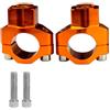 JoyousMall Alluminio CNC Moto Manubrio Riser Breve Ascensore Kit Arancione Dirt Bike per atv Bar Extender