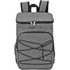 FAUOSWUK Zaino Termico Isolato con Tasche Multiple per Escursionismo e Lavoro Tessuto Oxford Impermeabile Durevole Grigio Chiaro 1 unità