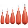 Tufgo Esche da pesca per la pratica del casting, 5 pezzi, esche in gomma per allenamento di abilità, vermi finti in PVC, per uso interno ed esterno, dimensioni 4,9-7,4 cm