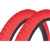KHEbikes Kenda BMX - Set di pneumatici 20 x 1,95 pollici - circa 610 g - Copertoni - Design sportivo - Park & Street - rosso - 1 coppia