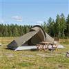 Ziaphsol Tenda da trekking marrone e grigio per 4 persone, poliestere 185T con rivestimento in PU, impermeabile, traspirante, leggera tenda a cupola per campeggio, escursionismo, attività all'aperto