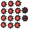 Xinsheinelry 14 pezzi antiscivolo Golf Spikes Pins Golf Scarpe Spikes borchie di ricambio stili vite chiodi accessori durevoli torsioni veloci vite borchie