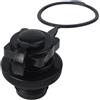 FortunateSweet Tappo adattatore per valvola dell'aria per kayak per piscina gonfiabile a zattera - Coperchio antipolvere in PVC da 22 mm, nero, 2 pezzi (2 pezzi)