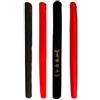 Drawup Calze elastiche per canna da pesca in maglia di cotone per protezione fino a 120 cm pali - manica singola rossa (nero)