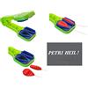 STMK Set: 2 in 1 Formine per pasta di trota a forma di fionda d'ape realistica e a forma di goccia, esca, giallo, verde o rosso + adesivo Petri Heil!