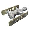 MKS Coppia pedali promenade vintage retro colore titanio (Pedali Piani) / Pair pedals promenade vintage retro titanium colour (Plans pedals )