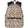 Tamiger Zainetto con stampa di coccinelle, unisex, leggero, casual, comodo, quotidiano, lavoro, viaggi, escursionismo, pendolarismo