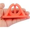 Tufgo Supporto da parete per canna da pesca, struttura in silicone, senza trapano, per casa, garage, barca o deposito all'aperto (arancione)