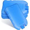 DOITOOL 4 confezioni di ghiaccio riutilizzabili blu per refrigeratori e contenitori per il pranzo con materiale PE e design unico, funzione di riduzione della temperatura per uffici e camere da letto