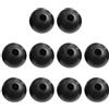 FortunateSweet Fermacavi a sfera per puleggia fitness, 10 pezzi, parti di ricambio per sistema di cavi Lat Pulldown, colore nero (38 mm)