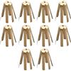 Generic 10pcs Ottone Golf Club Hosel Adattatori per 350 Modello 6 Peso Strumento Durabilità Montaggio Inserti Golfs Alberi Adattatori Inserti