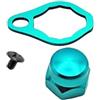 Tufgo Set di componenti per mulinello da pesca in alluminio, con piastra di pressione, vite e dado per DAIWA per modelli ABU B3 P3 P4 X4 PRO Baitcast (blu lago)