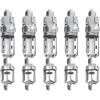 Drawup 5pcs Mulinello Da Pesca Regolabile Sedile Deck Asta In Acciaio Inox Piastra di Montaggio per Mano Mare Pole Kit FAI DA TE 12,5 cm