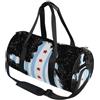 GuoChe Borsone sportivo rotondo leggero con tasca interna borsa da palestra per uomo donna borsone da viaggio sport bandiera Chicago orso