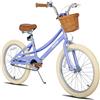 JOYSTAR 20 pollici bicicletta per bambini con ruota di allenamento e cestini, bicicletta per bambini per 6-9 anni ragazze, viola…