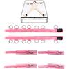 Dooisuue Cintura di Pilates Yoga, cintura sportiva rosa per coppia, cintura regolabile per l'allenamento, fissaggio del materasso