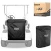 10L0L Golf Cart 2 Borsa portaoggetti per passeggeri Accessori da golf per club auto Golf Cart posteriore Multi pieghevole Borsa da sedile - Nero