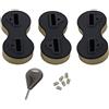Generic Custodia per pinne per tavola da surf Windsurf Custodia per pinne Longboard Accessori US Fims Box per vari livelli di abilità Accessori per surf