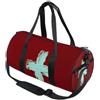 GuoChe Borsone sportivo rotondo leggero con tasca interna borsa da palestra per uomo donna borsone da viaggio sport bandiera svizzera