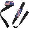 GuoChe Flag of the United States Wisconsin Polsiere da 66 cm per allenamenti di potenza, cinghie da polso resistenti per sollevamento pesi, palestra, stacco da terra, allenamento