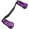 HaloModora Rocker - Manico per mulinello da pesca, in fibra di carbonio, 13 g, leggero, impermeabile, colore: nero (viola)