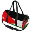 GuoChe Borsone sportivo rotondo leggero con tasca interna borsa da palestra per uomo donna borsone per viaggi sport bandiera nazionale della Giordania