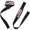 GuoChe Bandiera degli Stati Uniti Regno Unito Cinghie di sollevamento 66 cm neoprene imbottito polsiere palestra per sollevamento pesi, palestra, stacco da terra, allenamento