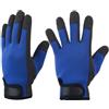 Helilyco Guanti antitaglio in neoprene da 2 mm, resistenti all'usura, caldi, per snorkeling, nuoto, surf, canottaggio, nero e blu, un paio (XL blu)