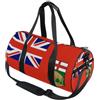 GuoChe Borsone sportivo rotondo leggero con tasca interna borsa da palestra per uomo donna borsone da viaggio sport bandiera Alberta